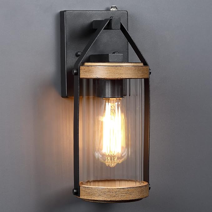 LONEDRUID Dusk to Dawn Sensor Outdoor Wall Sconce Lighting Anti-Rust Exterior - Image 2