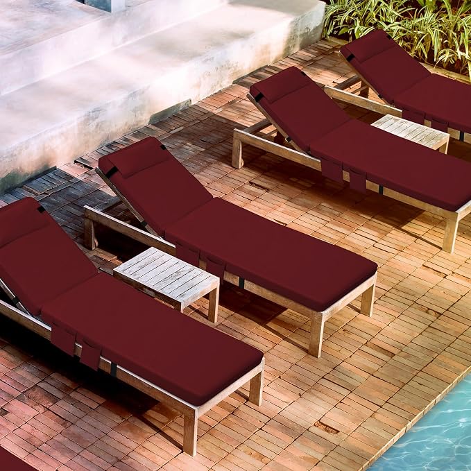 Tondiamo 2 Set Outdoor Chaise Lounge Cushions - Image 6