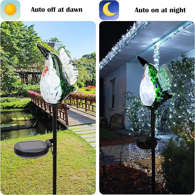 Afirst Decorative Solar Lights Outdoor Solar Hummingbird Stake Lights Hand - Image 3