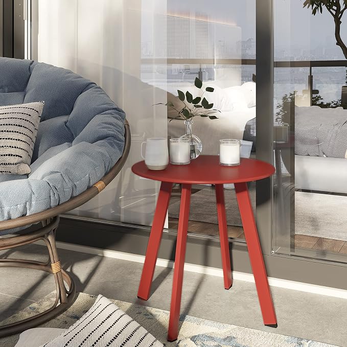 Grand patio Outdoor Side Table Round End Table - Image 2