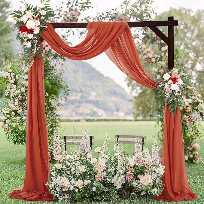 7.3FT Wooden Wedding Arch Stand Square Wood Arch Wedding Arbor - Image 4