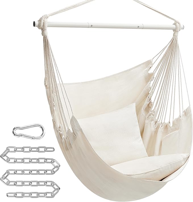 SONGMICS Hammock Chair, Load Capacity 500 lb, Hanging Chair - Image 2