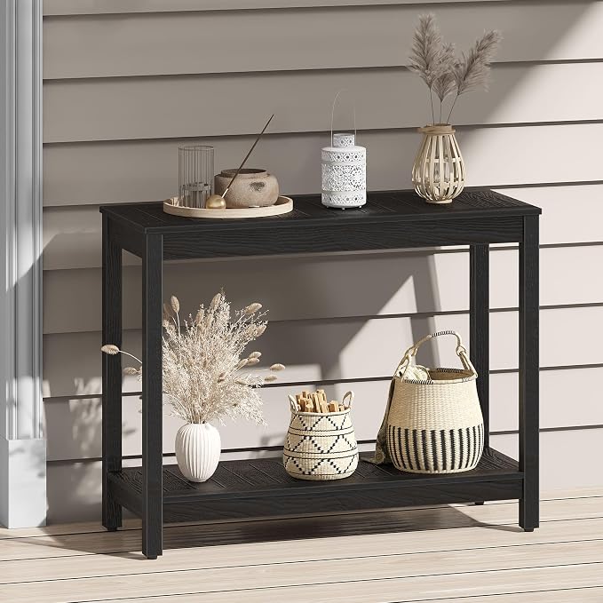DWVO 38.3" Outdoor Bar Table Console Table, HIPS Material Indoor Outdoor - Image 2
