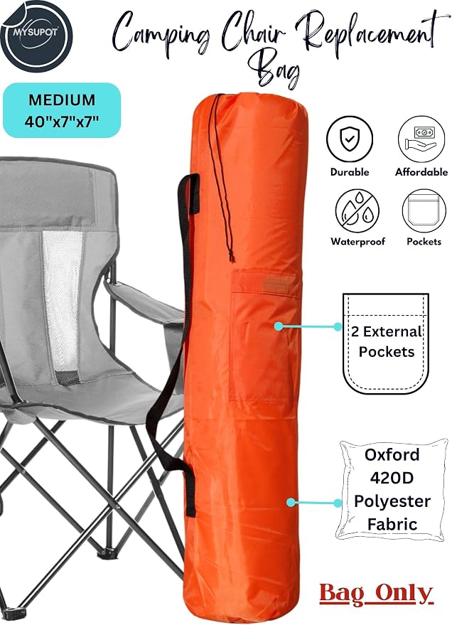 40"x7"x7" Replacement Bag for Folding Camping Chair, Camp Chairs, Yoga Mat - Image 2