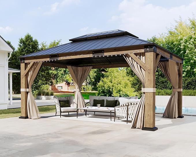 AMERLIFE 12' x 16' Heavy Duty Hardtop Gazebo by AMERLIFE