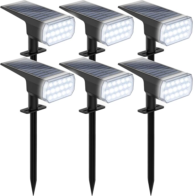 Solar Lights Outdoor Waterproof, 3 Lighting Modes Solar Spot Lights Outdoor by Chasikeo