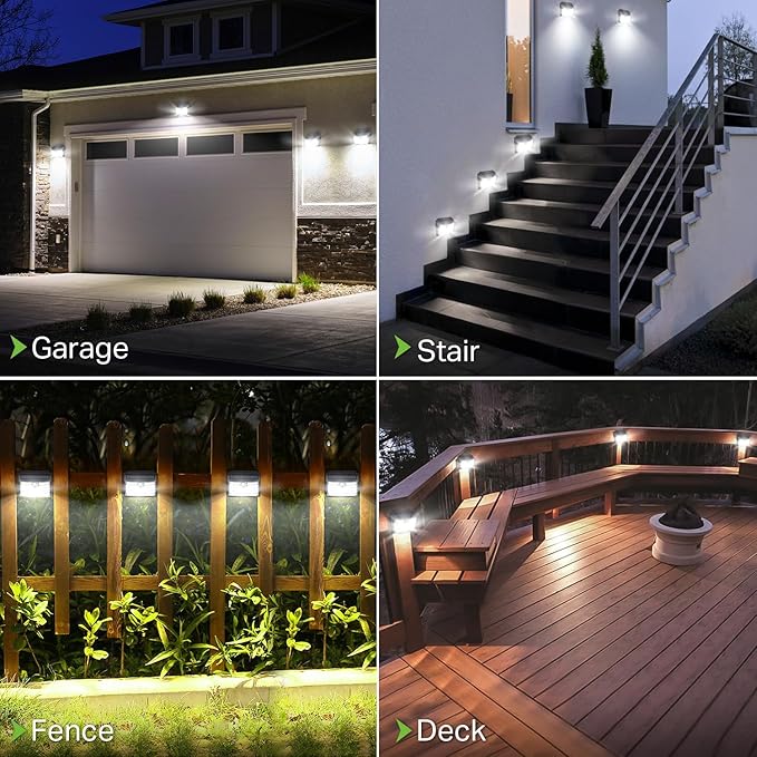 Solar Motion Lights Outdoor, Ultra Bright Solar Fence Lights - Image 2