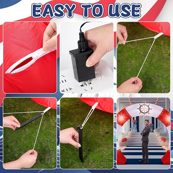 10 ft Nautical Party Inflatable Decorations - Image 6