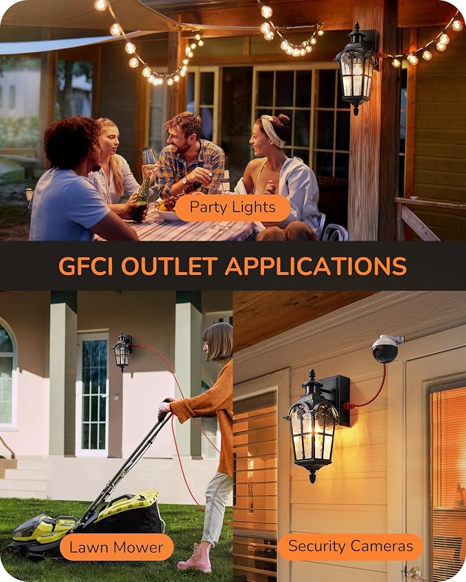 EDISHINE Motion Sensor Outdoor Lights, Porch Light - Image 4