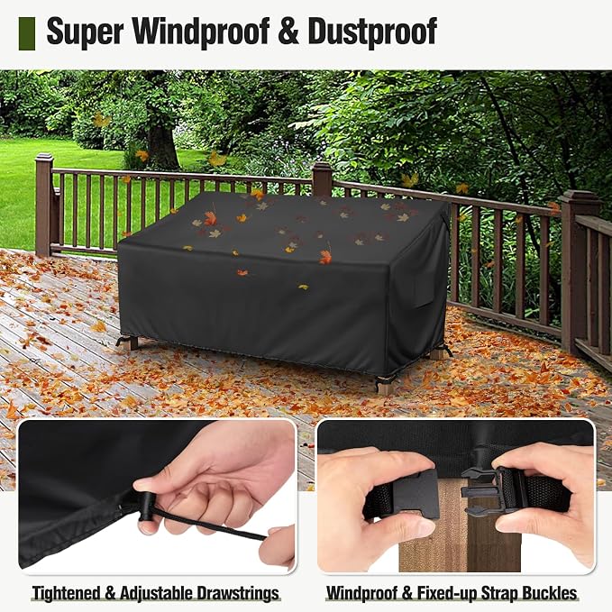 MR. COVER 3-Seater Outdoor Couch Cover Waterproof, 80 Inch Patio Furniture Cover - Image 6