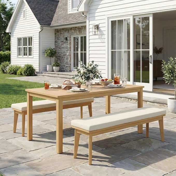 Wisteria Lane 3 Pieces Acacia Patio Dining Set - Image 3