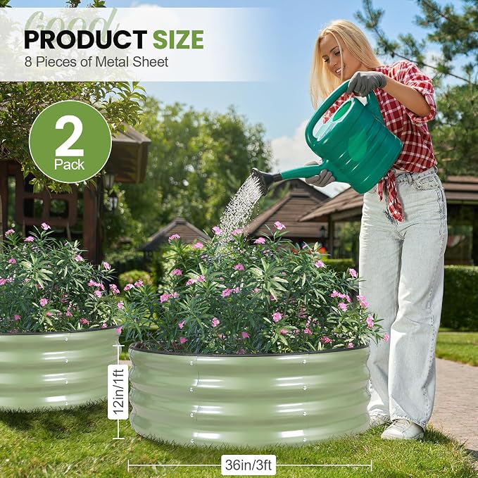 G GOOD GAIN Round Raised Garden Bed - Image 2