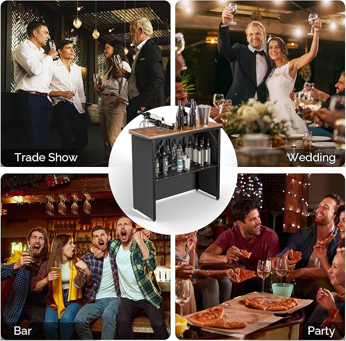VINGLI 45" Commercial Grade Portable Bar Table - Image 6