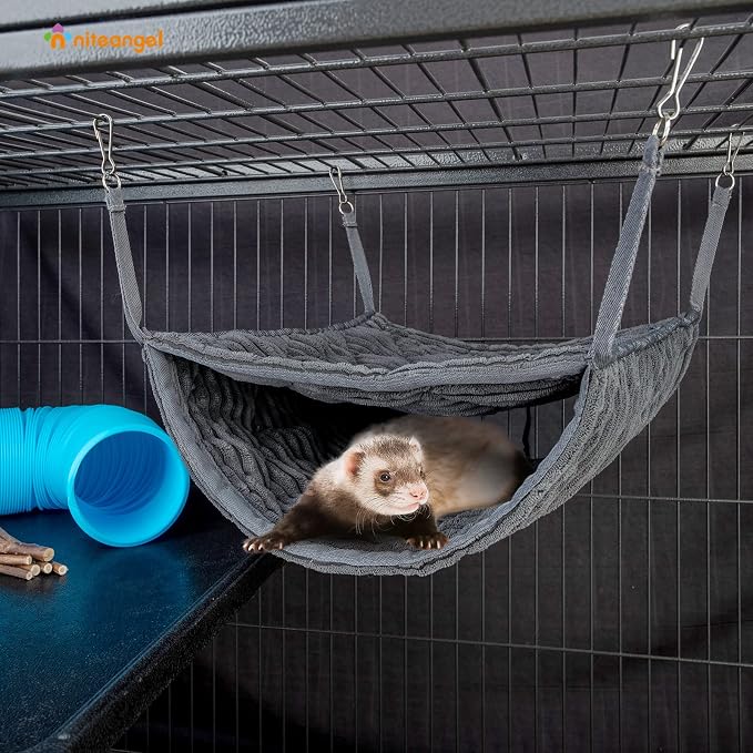Niteangel Luxury Double Bunkbed Hammock, Fit 2 Adult Ferrets or 5 More Adult - Image 6