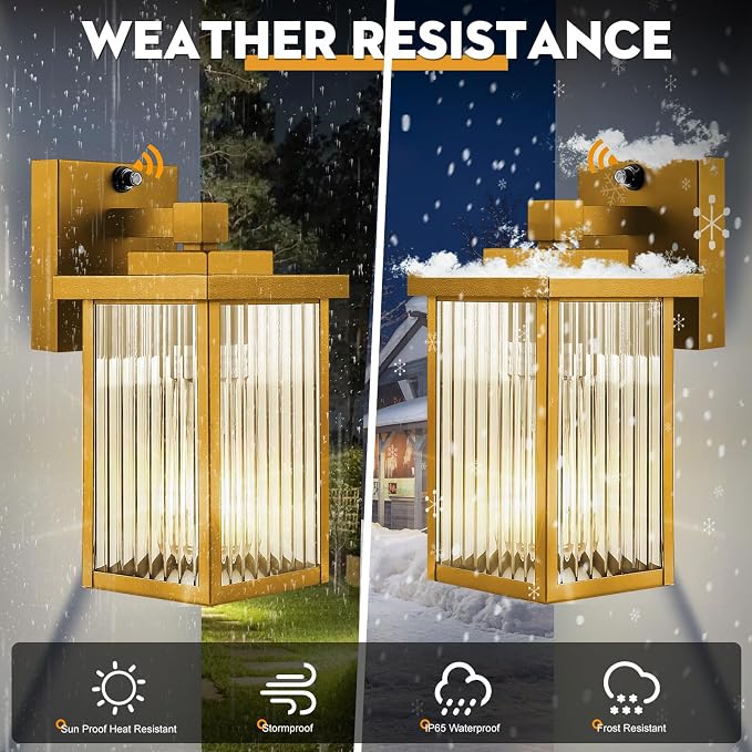 1 Pack Dusk to Dawn Outdoor Lighting, Waterproof Outdoor Porch Light - Image 3