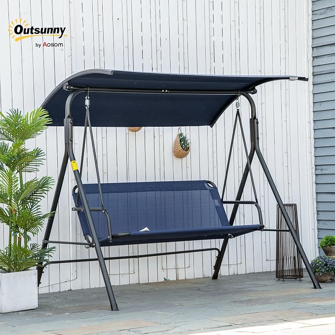 Outsunny 3-Person Porch Swing - Image 2