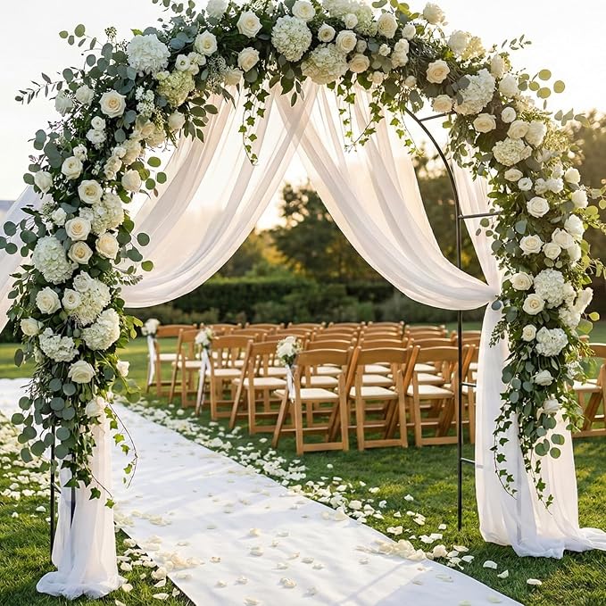 Metal Pergola Arbor, Outdoor Flower Garden Arch Trellis, Steel Garden Arbor - Image 7