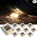 Solar Driveway Lights 10 Pack, Solar Powered IP68 Waterproof Dock Lights by Etetale