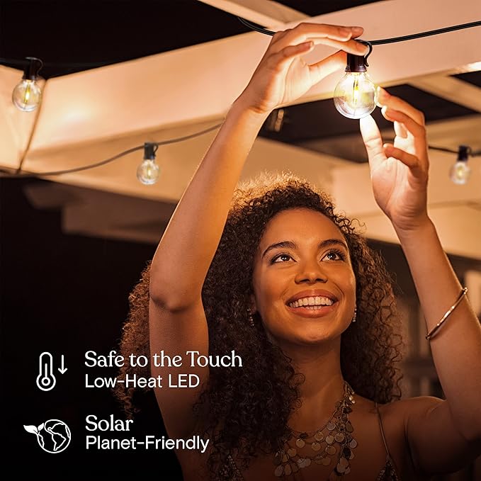 Brightech Ambience Pro Solar Powered LED Outdoor String Lights - 27 Ft - Image 6