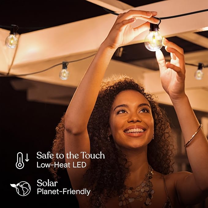 Brightech Ambience Pro Solar Powered LED Outdoor String Lights - 27 Ft - Image 6