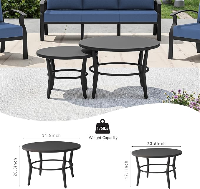 Kullavik Aluminum Patio Furniture Set - Image 7