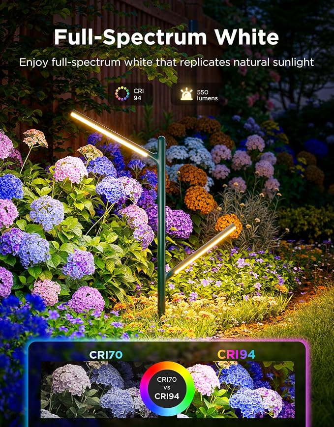 Govee Outdoor Garden Lights 2 Pack, RGBWWIC Smart LED Pathway Lights - Image 3