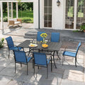 VICLLAX 7 Pieces Patio Outdoor Dining Set by HOME