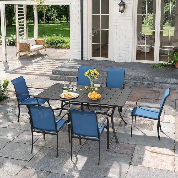 VICLLAX 7 Pieces Patio Outdoor Dining Set by HOME