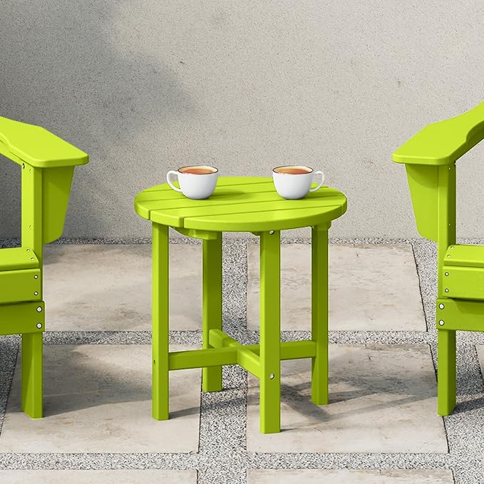 WestinTrends Dylan Adirondack Round Outdoor Side Table - Image 2