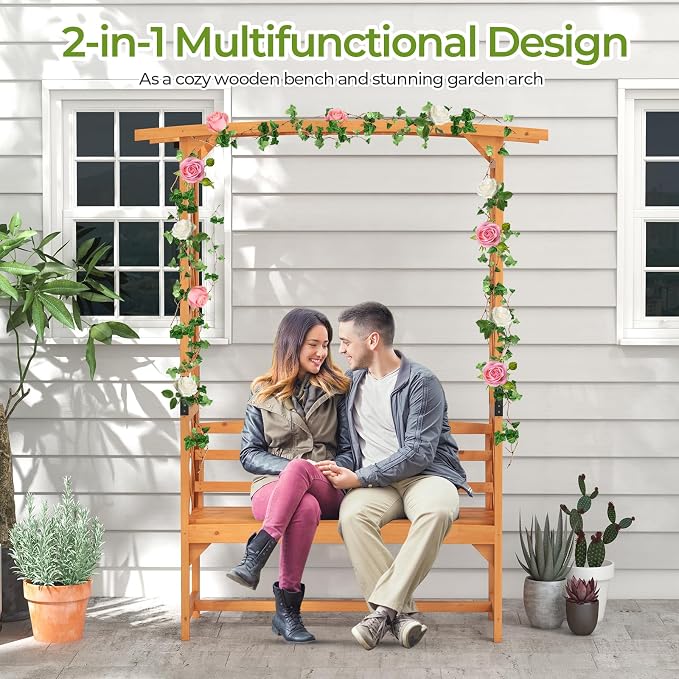 Giantex Garden Arch Trellis - Image 3