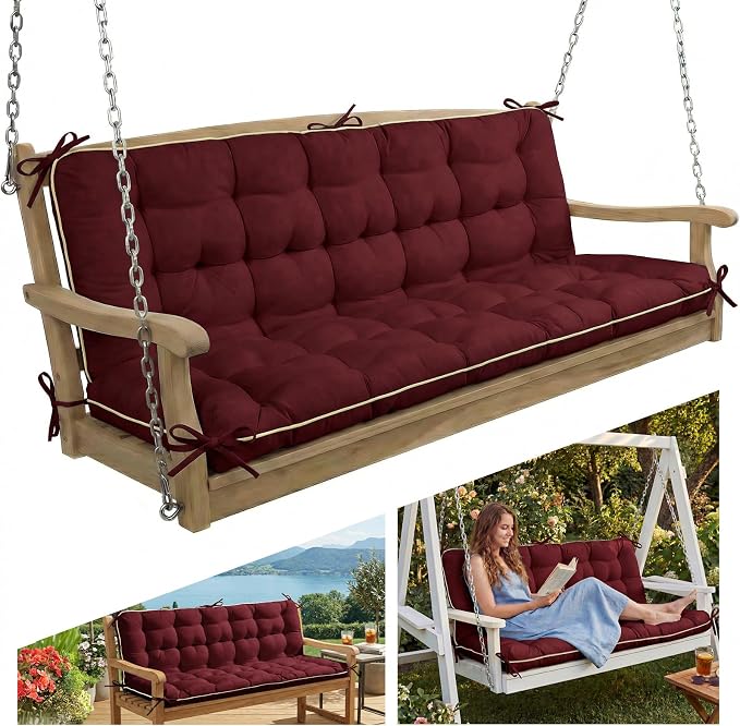 AS AWESLING 60×40 INCH Oxford Fabric Swing Cushions by ASAWESLING