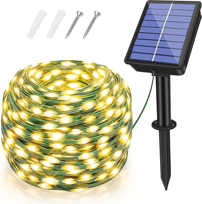 Solar String Lights 240LED 79FT, IP67 Waterproof Solar Lights by BrightChristmasLighting
