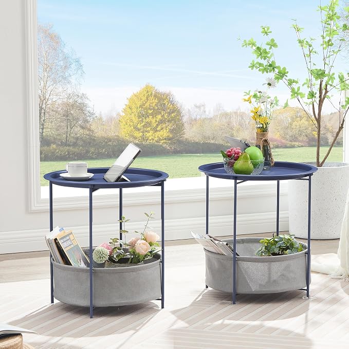 VECELO Round Side/End Table - Image 4