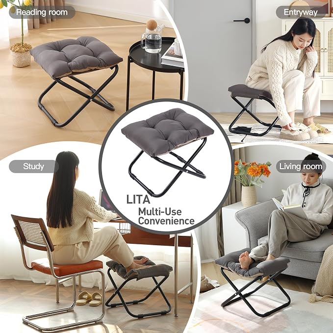 LITA Folding Upholstered Footrest - Image 7