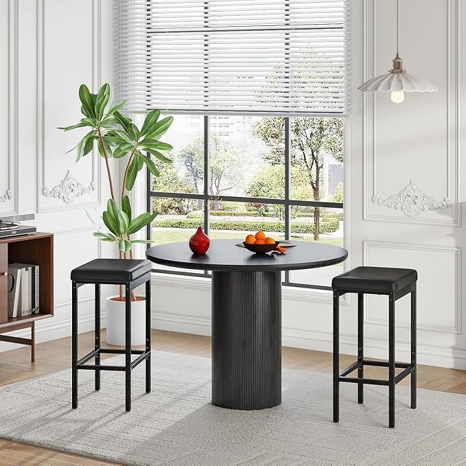HOOBRO Bar Stools, 24.8-Inch Height Stools, Breakfast Bar Stools, Kitchen Stools - Image 5