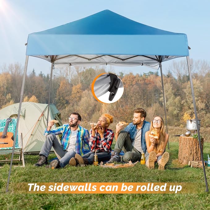 VINGLI 6x6 ft Pop Up Canopy Tent, Outdoor Small Gazebo - Image 5