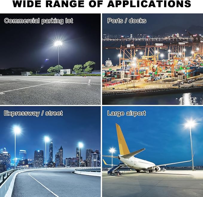 Juyace 480W LED Parking Lot Light 2 Pack, Slip Fitter Mount Outdoor Street Light - Image 6