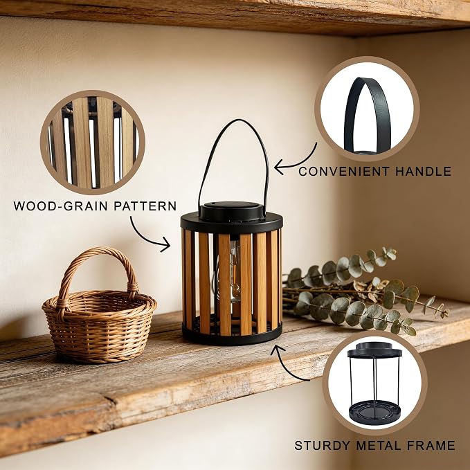 2 Pack Solar Lanterns Outdoor Waterproof Suitable - Image 5
