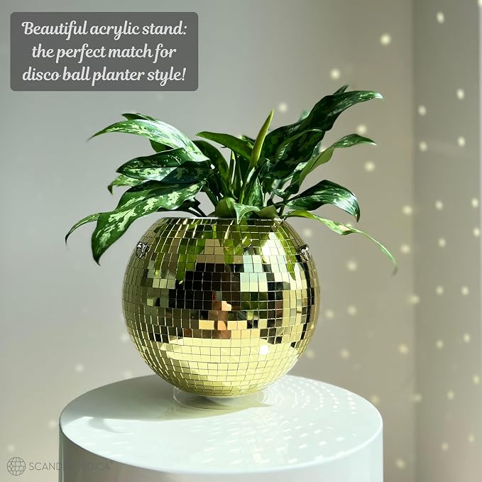 SCANDINORDICA Disco Ball Planter – Value Package: Mirror Disco Planter - Image 6