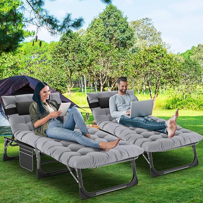 LILYPELLE Folding Outside Chaise Lounge Chair - Image 3