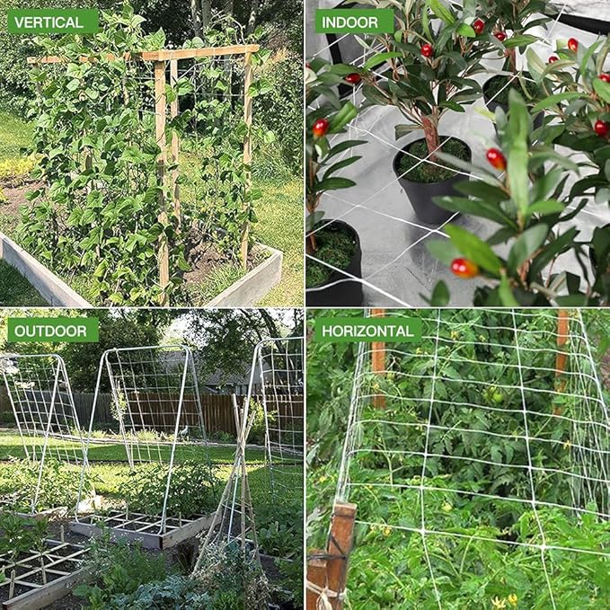 Trellis Netting, CANAGROW Heavy-Duty Garden Plant Trellis Netting - Image 6