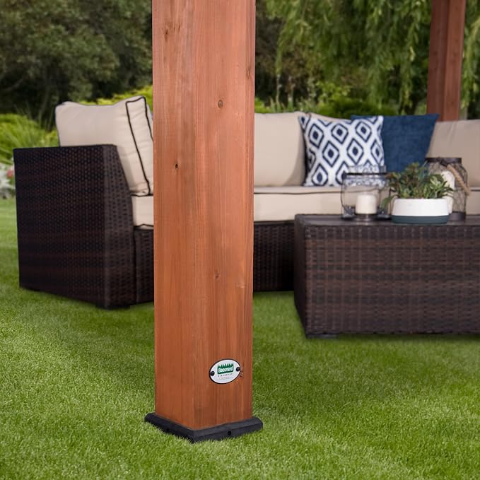 Backyard Discovery Beaumont 12' x 10' Traditional Cedar Wood Pergola Kit - Image 8