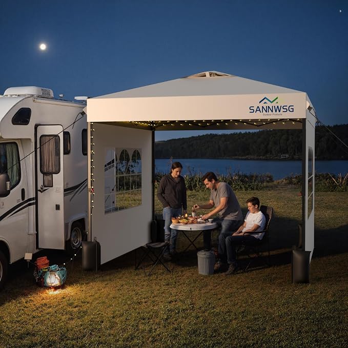 10X10 Pop Up Canopy Tent with 3 Sidewalls, Easy Up Canopy, Commercial Instant - Image 8