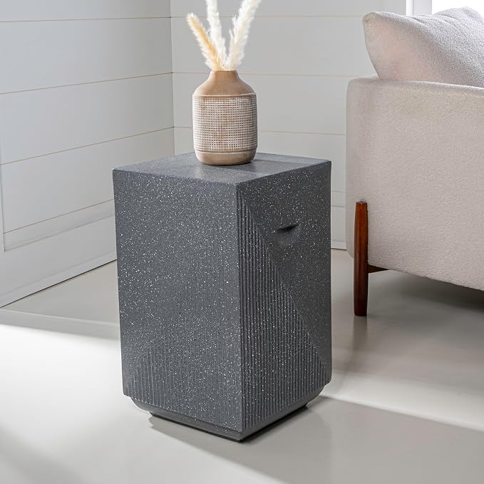 JONATHAN Y TBL1104B Adrian 20.75" Contemporary Minimalist Square Indoor/Outdoor - Image 6