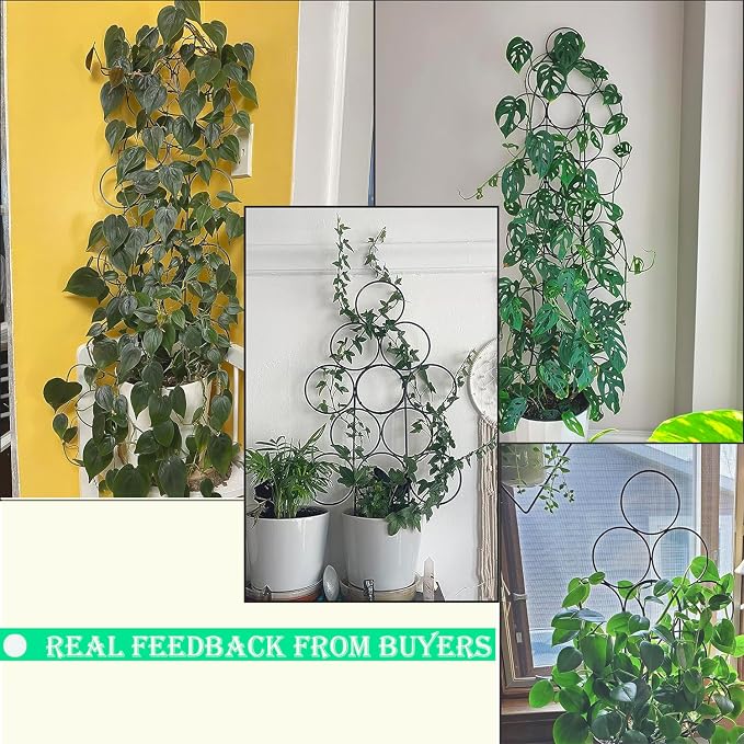 Trellis for Climbing Plants Indoor, 3 Pack Stackable Garden Trellis for Potted - Image 8