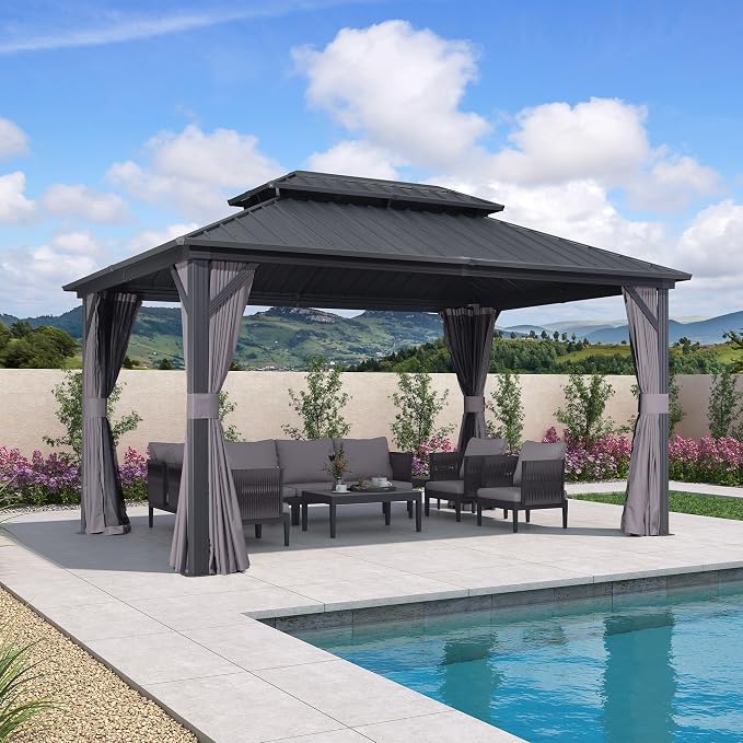 PURPLE LEAF 10' X 14' Outdoor Gazebo - Image 2