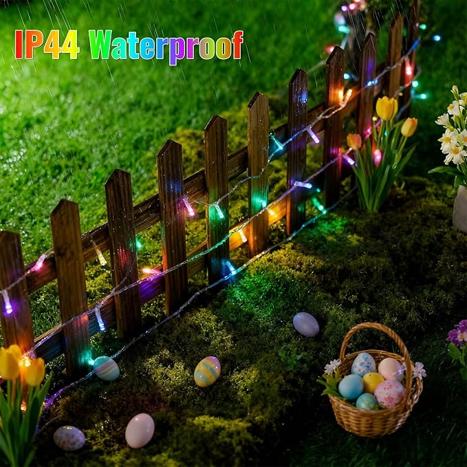 LJLNION 300 LED Easter String Lights, Extra Long 98.5FT Fairy Lights Outdoor - Image 7