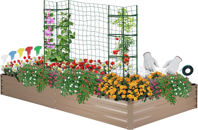 ONCEMORE Galvanized Raised Garden Bed by ONCEMORE