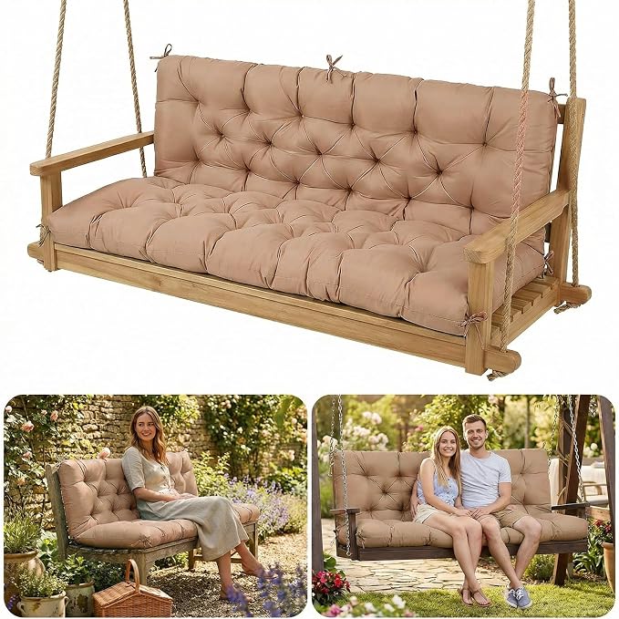 Porch Swing Cushions, Waterproof Swing Cushion by SLIMSTY
