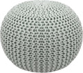 COTTON CRAFT Round Pouf Ottoman by COTTONCRAFT